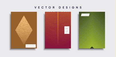 Minimale Vector-Cover-Designs. Zukünftige Plakatschablone vektor