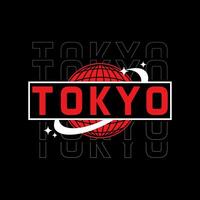 Tokyo Japan y2k Strassenmode Stil bunt Slogan Typografie Vektor Design Symbol Illustration. T-Shirt, Poster, Banner, Mode, Slogan Shirt, Aufkleber, Flyer