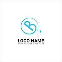 fri vektor b logotyp i blå Färg variation. skön logotyp design för företag varumärke. elegant identitet design i blå.b brev logotyp med modern påverkan.