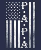 Papa T-Shirt, Vati Shirt, amerikanisch Flagge uns Papa, Vaters Tag Geschenk Ideen vektor