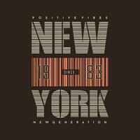 ny york stad grafisk typografi vektor, t skjorta design, illustration, Bra för tillfällig stil vektor