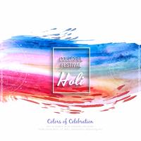 Abstrakte glückliche Holi bunte Festivalhintergrundillustration vektor