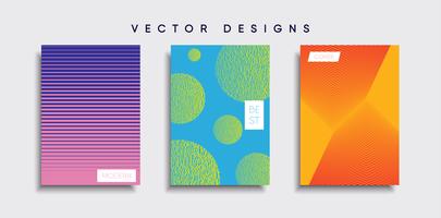 Minimale Vector-Cover-Designs. Zukünftige Plakatschablone vektor