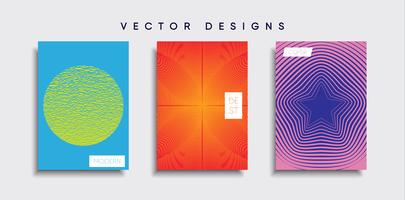 Minimale Vector-Cover-Designs. Zukünftige Plakatschablone vektor