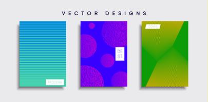 Minimale Vector-Cover-Designs. Zukünftige Plakatschablone vektor