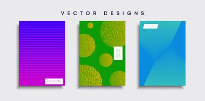 Minimale Vector-Cover-Designs. Zukünftige Plakatschablone vektor