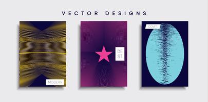 Minimale Vector-Cover-Designs. Zukünftige Plakatschablone vektor