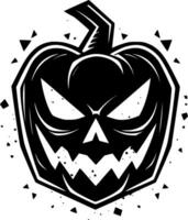 hallowe'en - minimalistisk och platt logotyp - vektor illustration