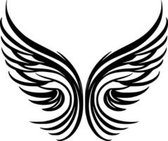 Engel Flügel - - minimalistisch und eben Logo - - Vektor Illustration