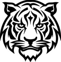 Tiger - - minimalistisch und eben Logo - - Vektor Illustration