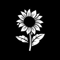 Sonnenblume, minimalistisch und einfach Silhouette - - Vektor Illustration