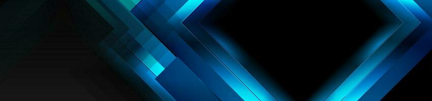 schwarz Blau glänzend Streifen abstrakt Technik geometrisch Hintergrund vektor