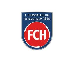 Heidenheim Verein Logo Symbol Fußball Bundesliga Deutschland abstrakt Design Vektor Illustration