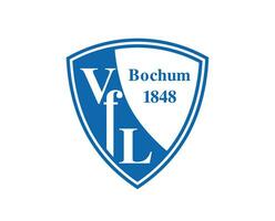 bochum klubb logotyp symbol fotboll bundesliga Tyskland abstrakt design vektor illustration