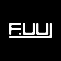 fuu Brief Logo kreativ Design mit Vektor Grafik, fuu einfach und modern Logo.