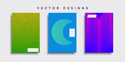 Minimale Vector-Cover-Designs. Zukünftige Plakatschablone vektor