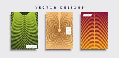 Minimale Vector-Cover-Designs. Zukünftige Plakatschablone vektor