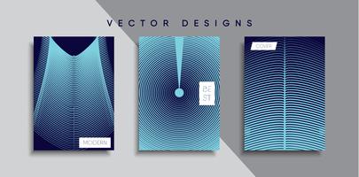 Minimal vektor täckdesign. Framtida affischmall