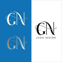 gn Initiale Brief Logo vektor