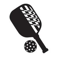 pickleball vektor och pickleball paddlar tecken symbol ikon vektor illustration pickleball logotyp vektor