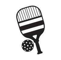 pickleball vektor och pickleball paddlar tecken symbol ikon vektor illustration pickleball logotyp vektor