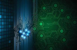 Cyber Circuit Future Technology Konzept Hintergrund vektor