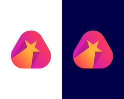modern Star Logo Design Konzept Vektor Vorlage