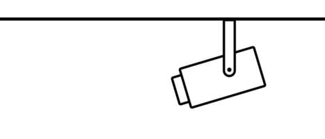 cctv Symbol montiert auf das Decke. Vektor. vektor