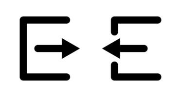 Anmeldung und Ausloggen Symbol Satz. Zeichen im und Zeichen aus. Vektor. vektor