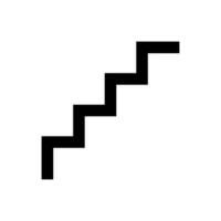 enkel trappa ikon. golv. vektor. vektor