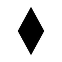 diamant form silhuett ikon. vektor. vektor