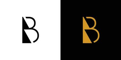 modern och unik b logotyp design vektor