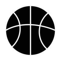 Basketball Vektor Glyphe Symbol zum persönlich und kommerziell verwenden.