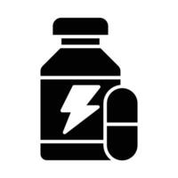 Vitamine Vektor Glyphe Symbol zum persönlich und kommerziell verwenden.