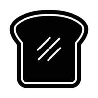 Toast Vektor Glyphe Symbol zum persönlich und kommerziell verwenden.