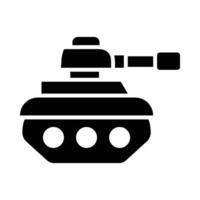 Panzer Vektor Glyphe Symbol zum persönlich und kommerziell verwenden.