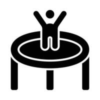 Trampolin Vektor Glyphe Symbol zum persönlich und kommerziell verwenden.