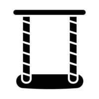 schwingen Vektor Glyphe Symbol zum persönlich und kommerziell verwenden.