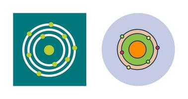 Vektorsymbol für atomare Struktur vektor