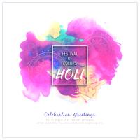 Abstrakte glückliche Holi bunte Festivalfeier-Hintergrundillustration vektor