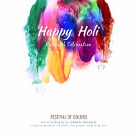 Abstrakt Glad Holi färgglada festival dekorativa bakgrundsdesign vektor