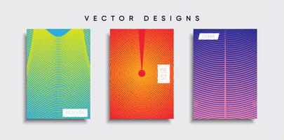 Minimale Vector-Cover-Designs. Zukünftige Plakatschablone vektor