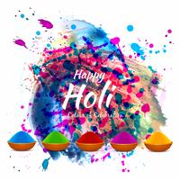 Abstrakter glücklicher religiöser bunter Festivalhintergrund Holi vektor