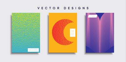 Minimale Vector-Cover-Designs. Zukünftige Plakatschablone vektor