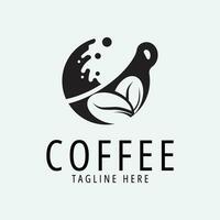 Kaffee Tasse Logo Vektor Illustration Design