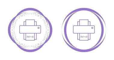 Drucken Sie das Vektorsymbol für Mathematikblätter vektor