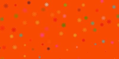 ljus flerfärgad vektor doodle bakgrund med blommor.