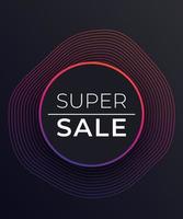 Super Sale Vektor trendige Banner, Poster