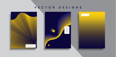 Minimale Vector-Cover-Designs. Zukünftige Plakatschablone vektor