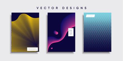 Minimale Vector-Cover-Designs. Zukünftige Plakatschablone vektor